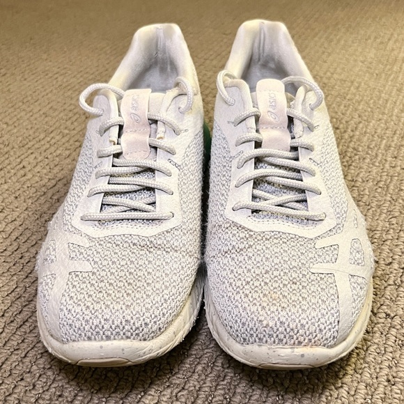 ASICS women’s running shoes distance grey teal sole cushion high size 7 eu 38 - Picture 3 of 7